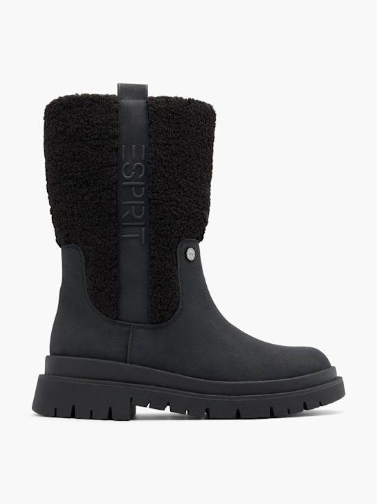 wysokie buty esprit do kolan w kolorze czarnym rico