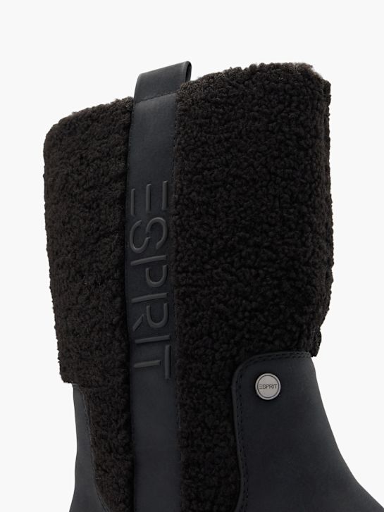 wysokie buty esprit do kolan w kolorze czarnym rico
