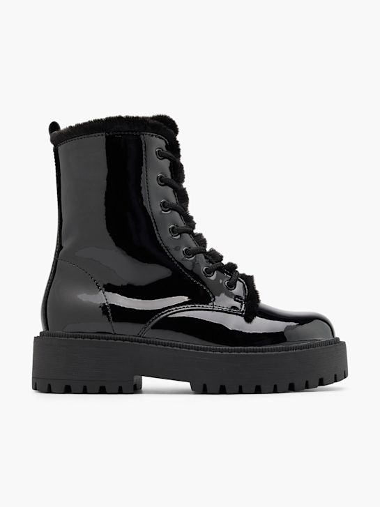 buty sznurowane graceland w kolorze czarnym rico