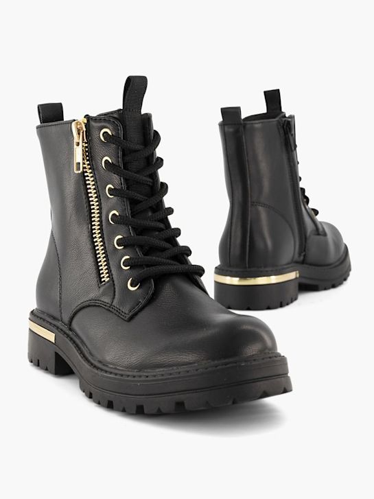buty sznurowane graceland w kolorze czarnym rico
