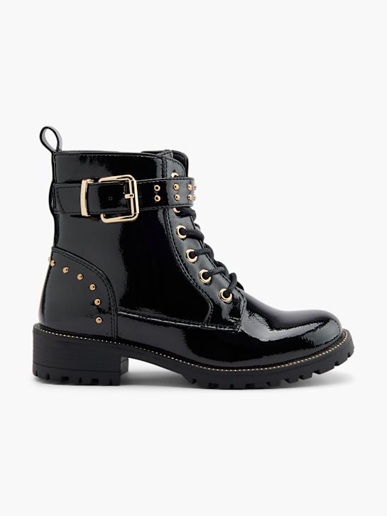 buty sznurowane graceland w kolorze czarnym rico