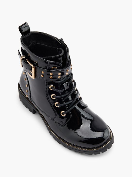 buty sznurowane graceland w kolorze czarnym rico