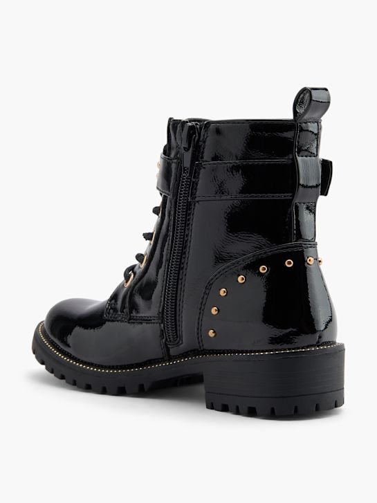 buty sznurowane graceland w kolorze czarnym rico
