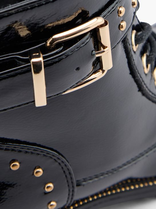 buty sznurowane graceland w kolorze czarnym rico