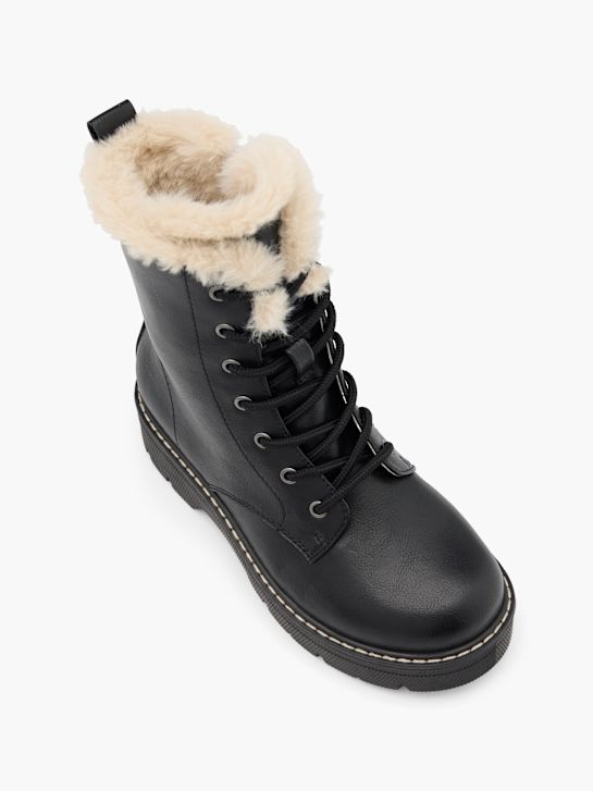 buty sznurowane graceland w kolorze czarnym rico