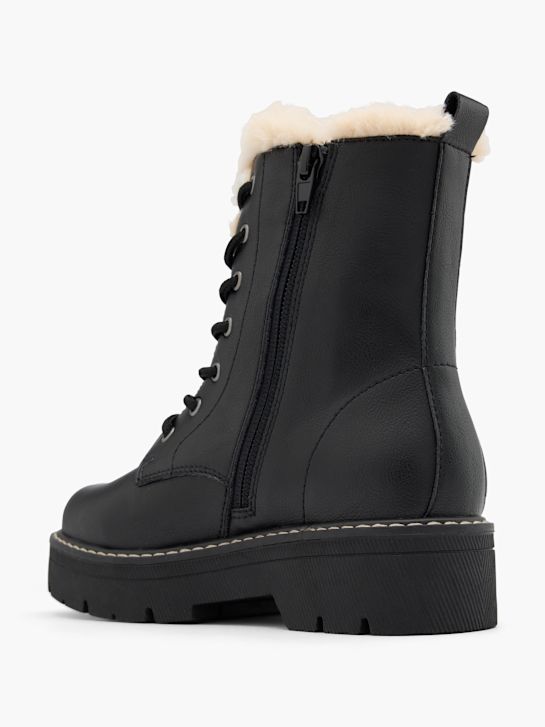 buty sznurowane graceland w kolorze czarnym rico
