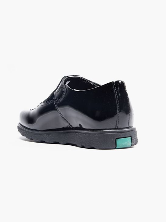 szkolna buty kickers na niskim obcasie w kolorze czarnym rico