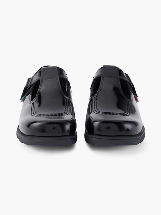 szkolna buty kickers na niskim obcasie w kolorze czarnym rico