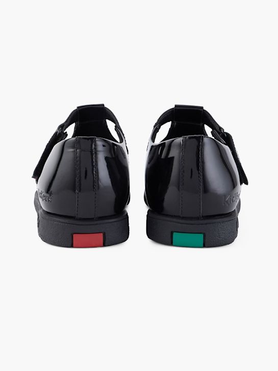szkolna buty kickers na niskim obcasie w kolorze czarnym rico