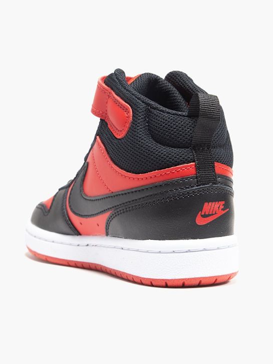 nike court borough mid 2 high top trainer czerwony ДЕЙХМАНН