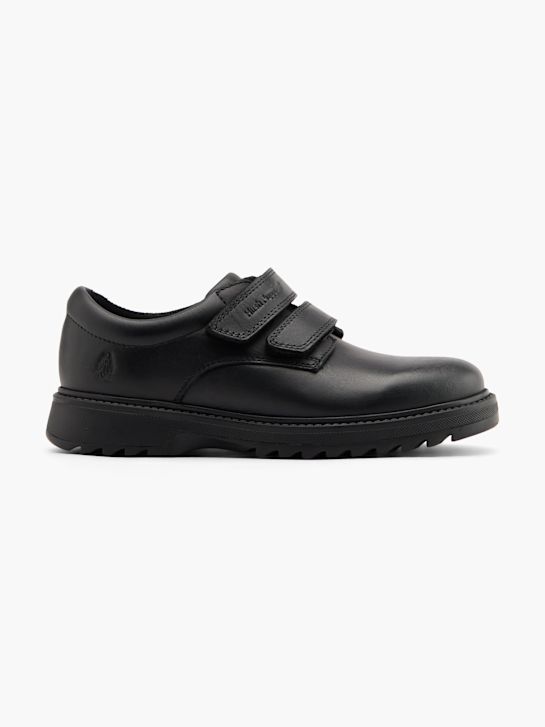 szkolna buty hush puppies na niskim obcasie w kolorze czarnym rico
