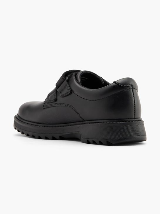 szkolna buty hush puppies na niskim obcasie w kolorze czarnym rico