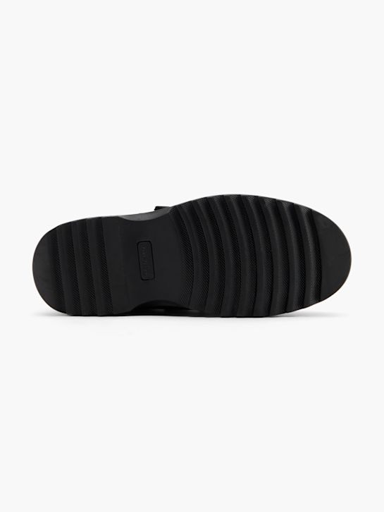 szkolna buty hush puppies na niskim obcasie w kolorze czarnym rico