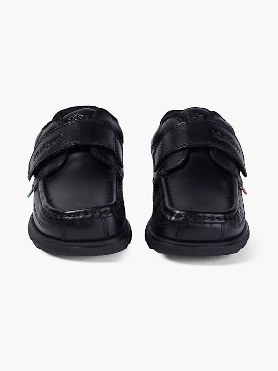 szkolna buty kickers na niskim obcasie w kolorze czarnym rico