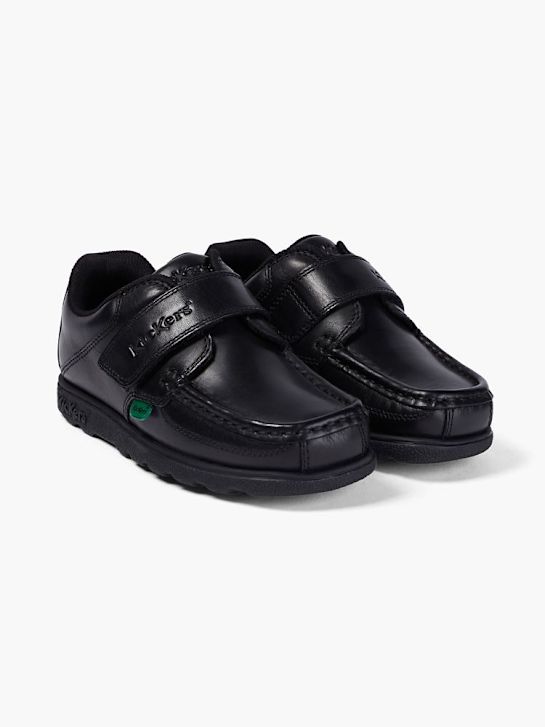 szkolna buty kickers na niskim obcasie w kolorze czarnym rico