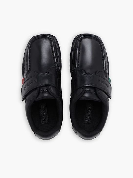 szkolna buty kickers na niskim obcasie w kolorze czarnym rico
