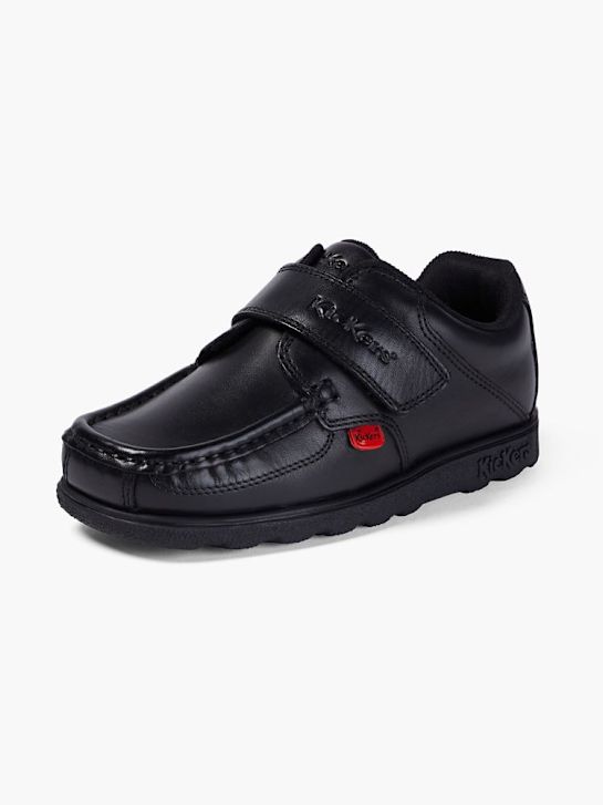 szkolna buty kickers na niskim obcasie w kolorze czarnym rico
