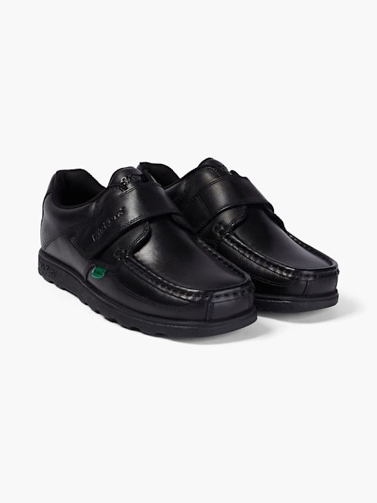 szkolna buty kickers na niskim obcasie w kolorze czarnym rico