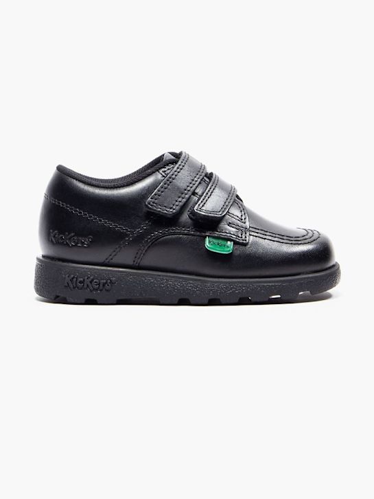 szkolna buty kickers na niskim obcasie w kolorze czarnym rico