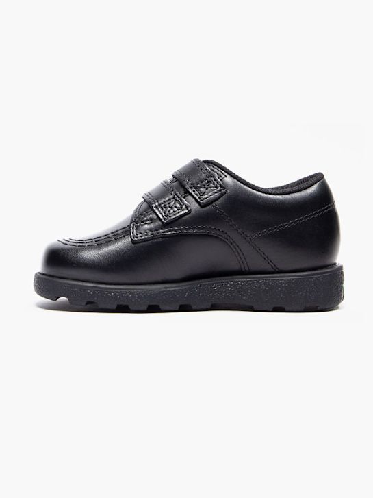 szkolna buty kickers na niskim obcasie w kolorze czarnym rico