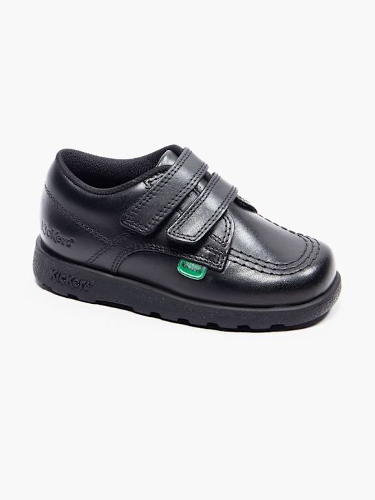 szkolna buty kickers na niskim obcasie w kolorze czarnym rico