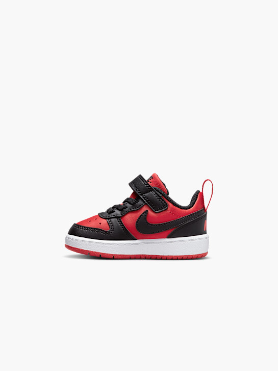 nike court borough low recraft trainer czerwony ДЕЙХМАНН