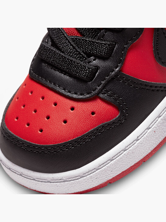 nike court borough low recraft trainer czerwony ДЕЙХМАНН