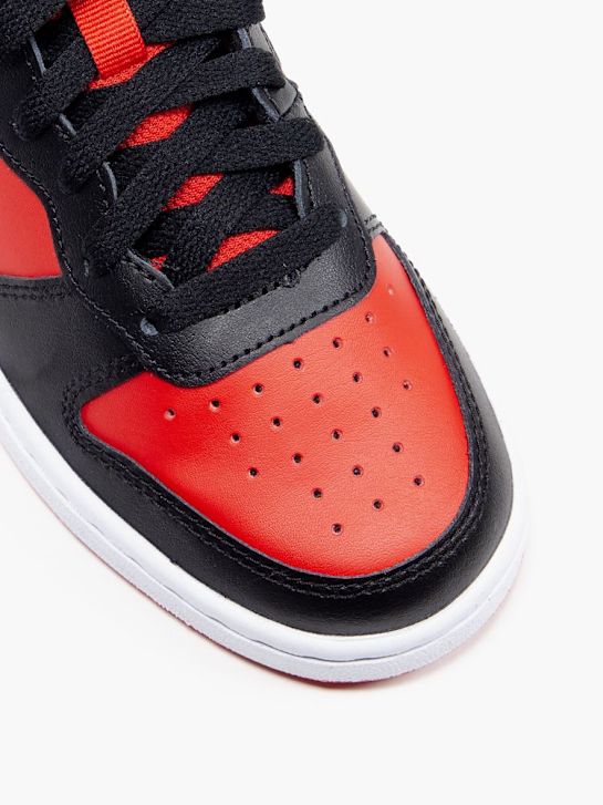 nike court borough mid 2 high top trainer czerwony ДЕЙХМАНН