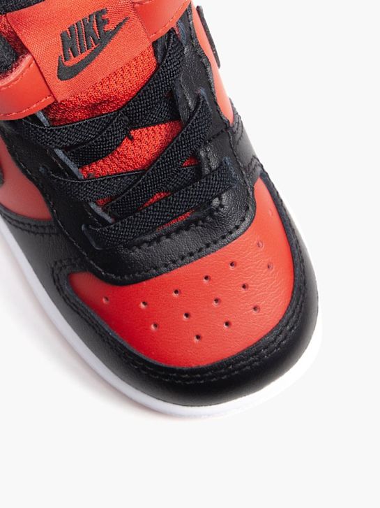 nike court borough mid 2 high top trainer czerwony ДЕЙХМАНН