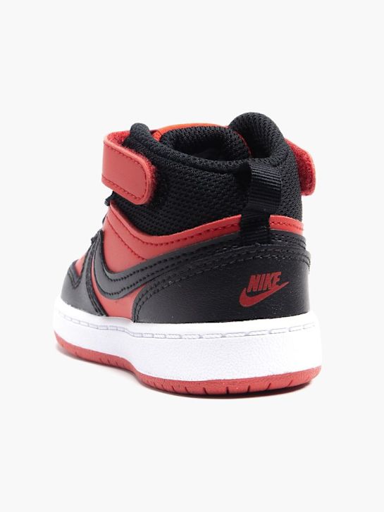 nike court borough mid 2 high top trainer czerwony ДЕЙХМАНН