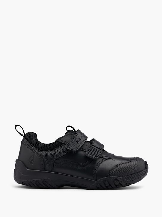 szkolna buty hush puppies na niskim obcasie w kolorze czarnym rico