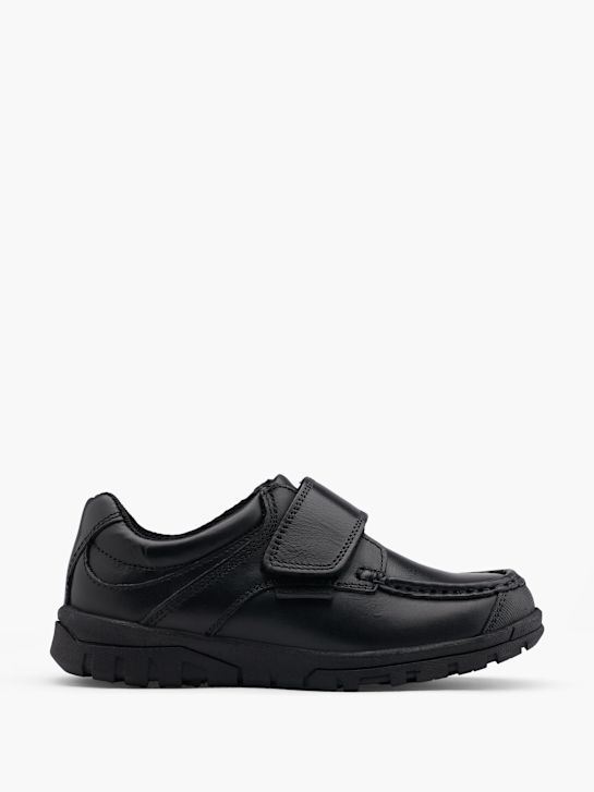szkolna buty hush puppies na niskim obcasie w kolorze czarnym rico
