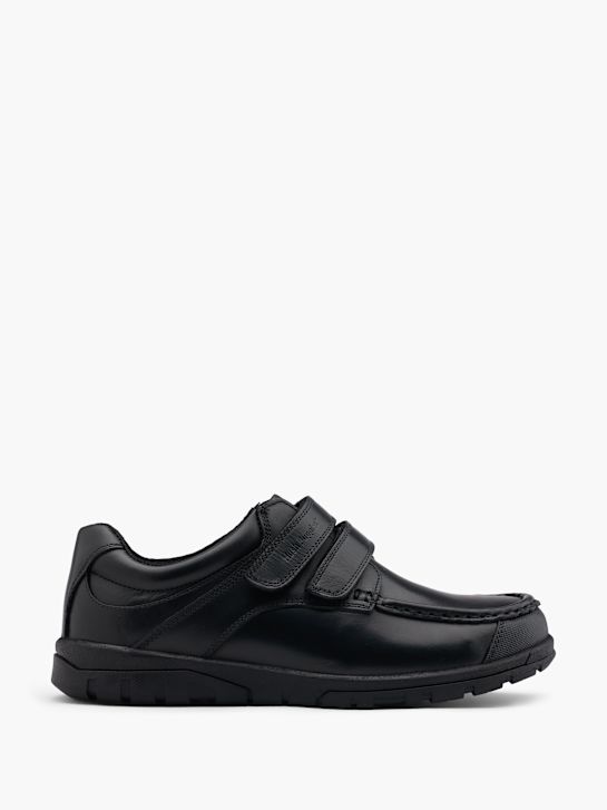 szkolna buty hush puppies na niskim obcasie w kolorze czarnym rico