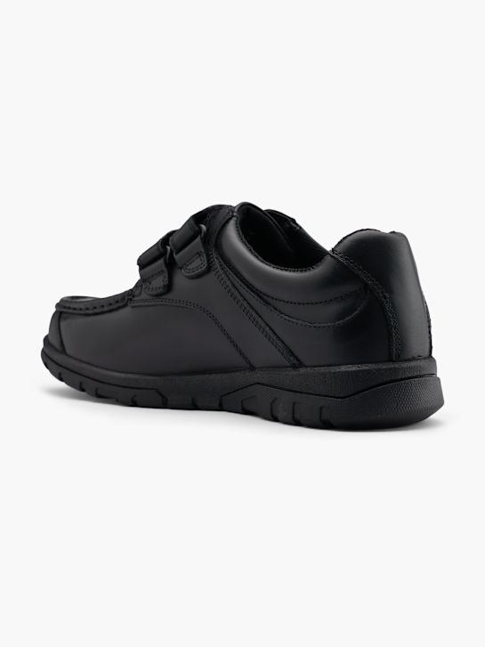 szkolna buty hush puppies na niskim obcasie w kolorze czarnym rico