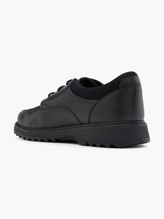 szkolna buty hush puppies na niskim obcasie w kolorze czarnym rico