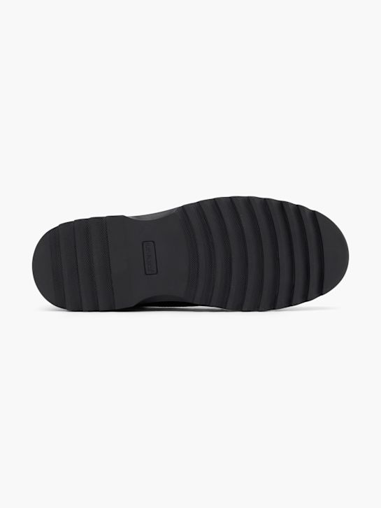 szkolna buty hush puppies na niskim obcasie w kolorze czarnym rico