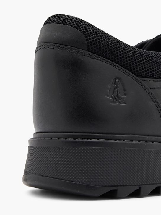 szkolna buty hush puppies na niskim obcasie w kolorze czarnym rico