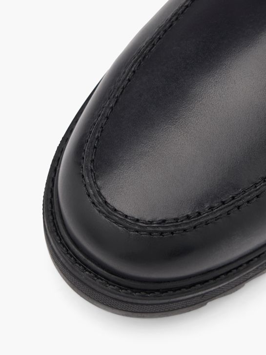 szkolna buty hush puppies na niskim obcasie w kolorze czarnym rico