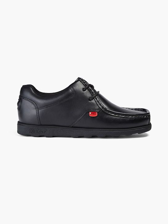 szkolna buty kickers na niskim obcasie w kolorze czarnym rico