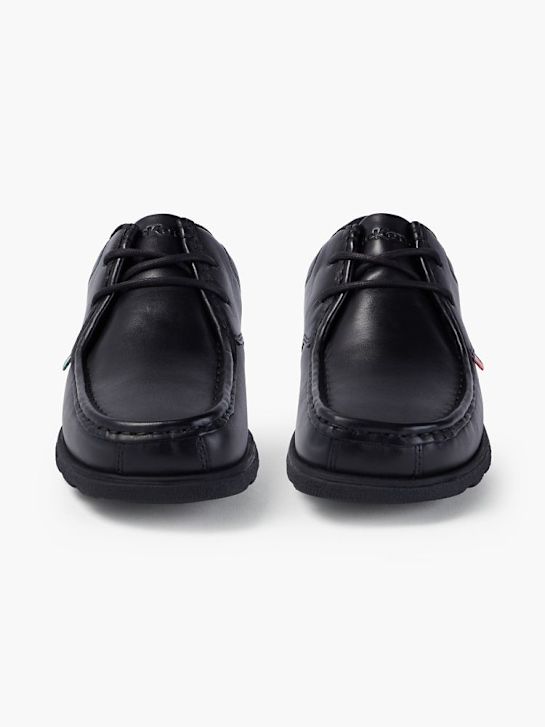 szkolna buty kickers na niskim obcasie w kolorze czarnym rico