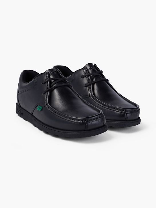 szkolna buty kickers na niskim obcasie w kolorze czarnym rico