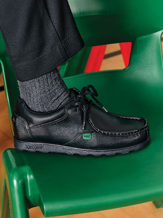 szkolna buty kickers na niskim obcasie w kolorze czarnym rico