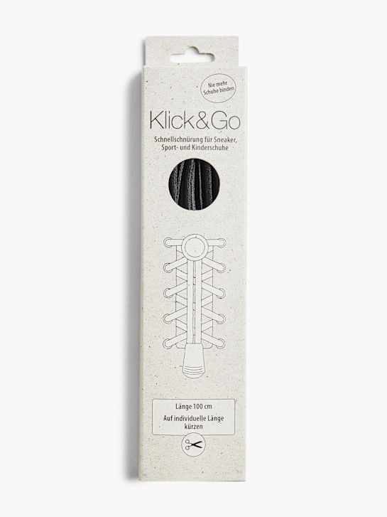sznurówki rico klick amp go 100 cm czarny rico