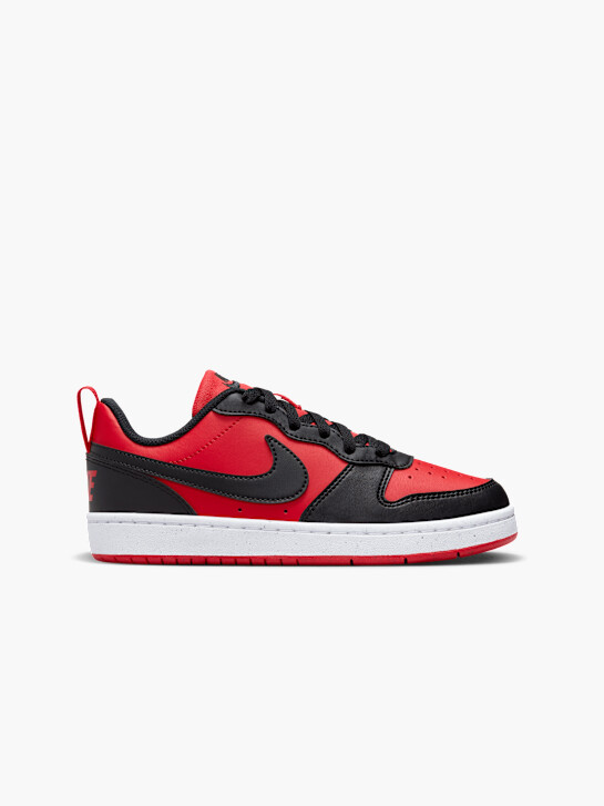 nike court borough low recraft trainer czerwony ДЕЙХМАНН