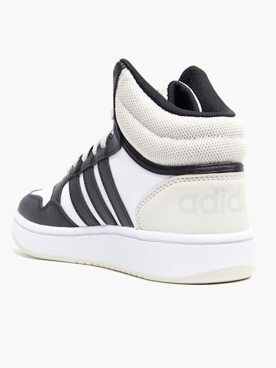 buty do biegania adidas hoops 3.0 mid k high top trainer biały rico