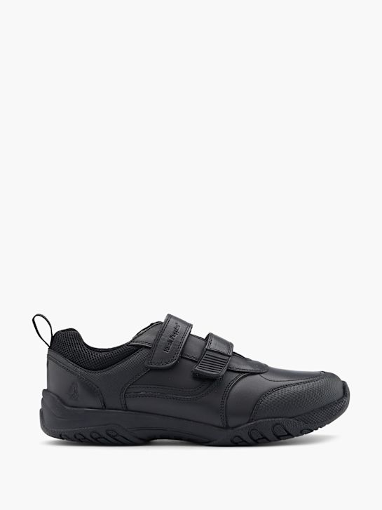 szkolna buty hush puppies na niskim obcasie w kolorze czarnym rico