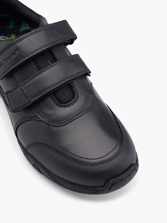 szkolna buty hush puppies na niskim obcasie w kolorze czarnym rico