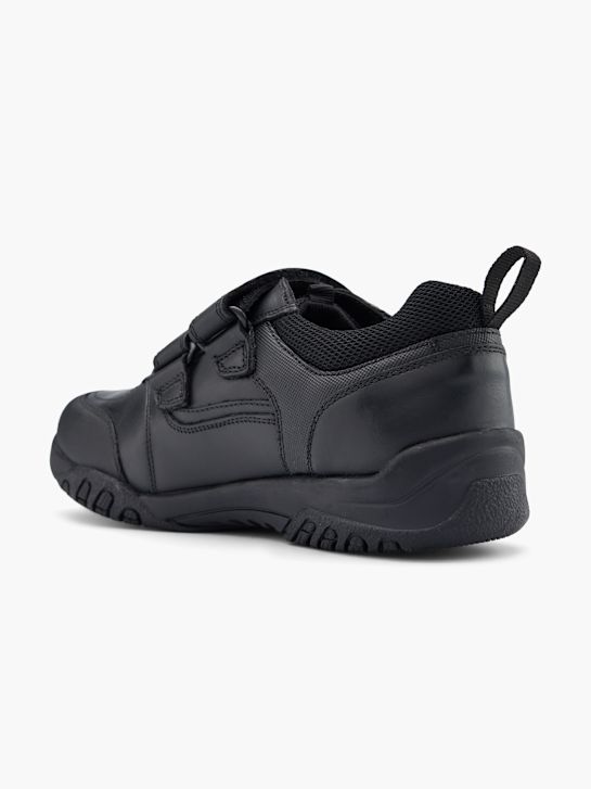 szkolna buty hush puppies na niskim obcasie w kolorze czarnym rico