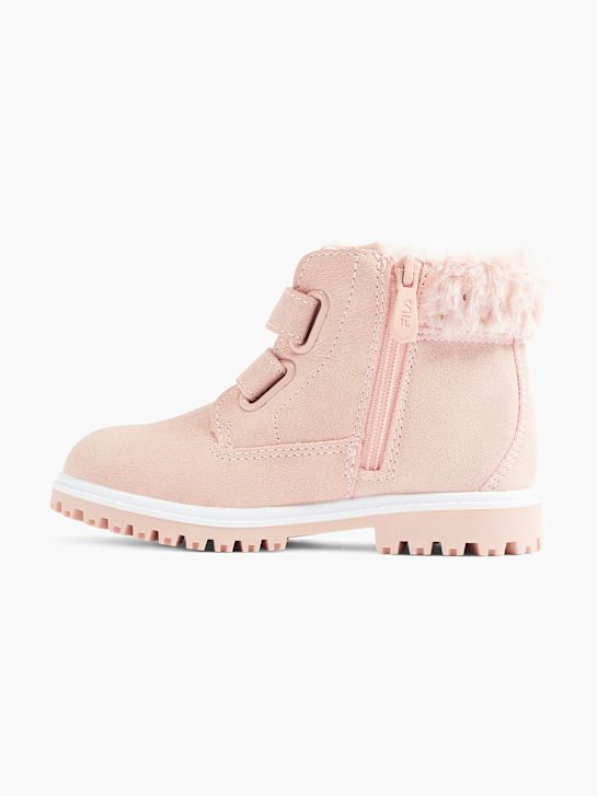 zimowe buty fila różowy rico
