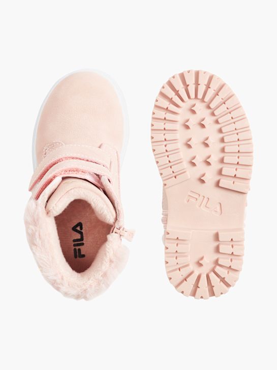 zimowe buty fila różowy rico